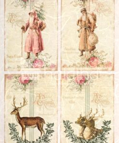 Hârtie de orez decoupage – Crăciun - A4