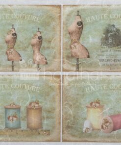 Hârtie de orez - haute couture - A4