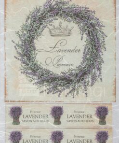 Hârtie de orez –Lavander Provence