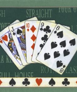 Servetel - full house green - 33x33 cm