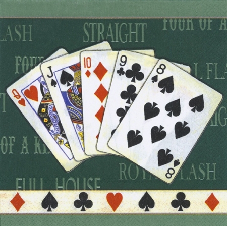 Șervețel - full house green - 33x33 cm 1 Servetel - full house green - 33x33 cm