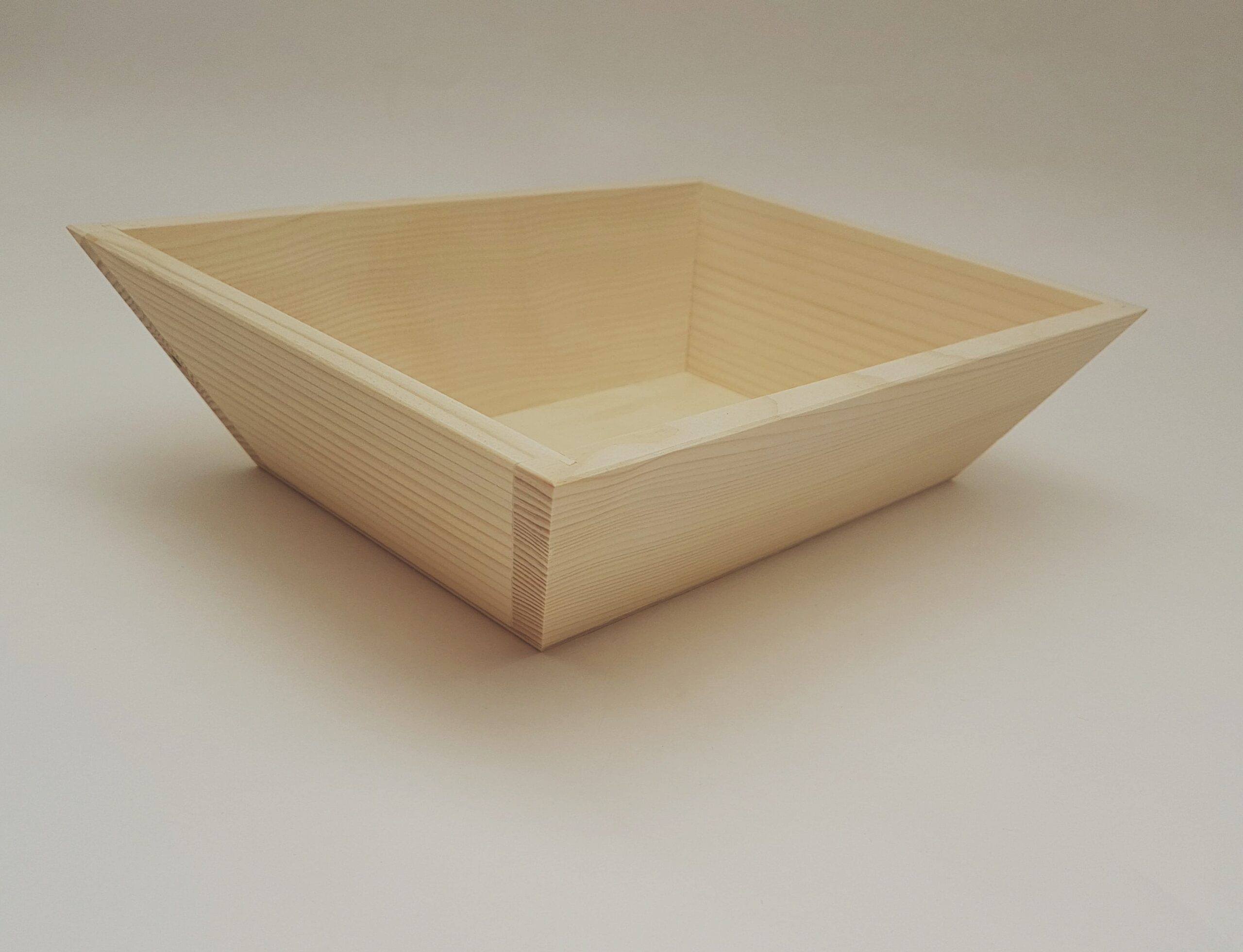 Tava din lemn pentru pâine / fructe - 25,5x20x6 cm 2 Tava cos pentru pâine fructe
