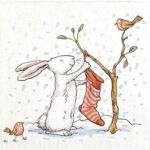 Șervetel - charming snow - 33x33 cm Șervetel - charming snow - 33x33 cm