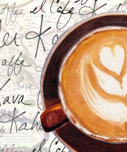 Servetel - Cappuccino Art - 33x33 cm