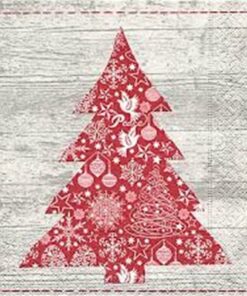Servetel-Red-tree-33x33-cm