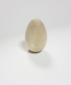 Ou din lemn pentru decorat - mare - h 8,4