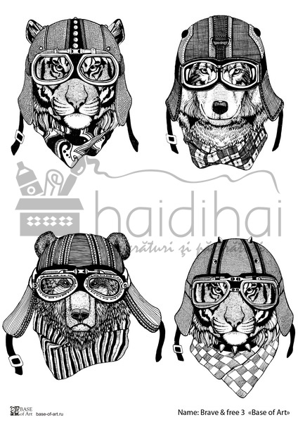 Hârtie decoupage - Brave&free 3 - A3 1 Hârtie decoupage - Brave&free 3 - A3