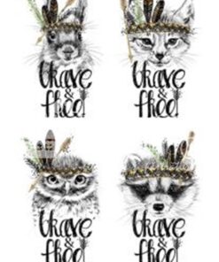 Hârtie decoupage - Brave&free - A4