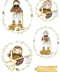 Hârtie decoupage - Men style - A4