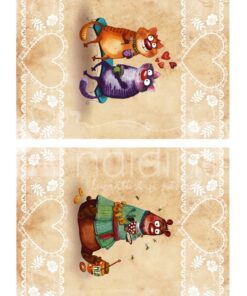 Hârtie decoupage - Tea party 44 - A4