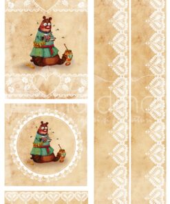 Hârtie decoupage - Tea party 45 - A4
