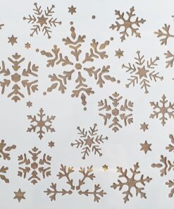 Șablon – fulgi de nea - snowflakes – 20×30 cm