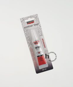 Vopsea contur – roșu – 20 ml – Pentart