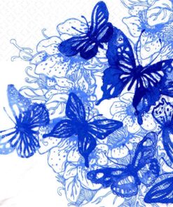 Șervețel - Amazing Butterflies blue - 33x33 cm