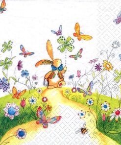 Șervețel - Bunny with Pinwheel - 33x33 cm