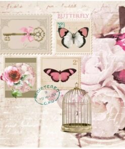 Șervețel - Butterfly Stamp - 33x33 cm
