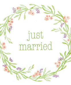 Șervețel - Just Married - 33x33 cm