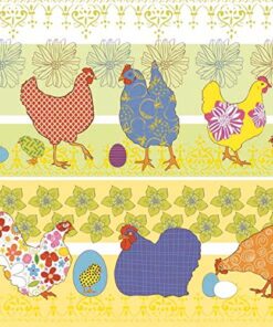 Șervețel - Modern Chickens Yellow - 33x33 cm