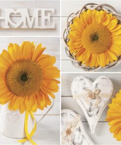 Șervețel - Sunflowers Collage - 33x33 cm