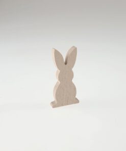 Iepuraș din lemn - ornament - h 6,5 cm