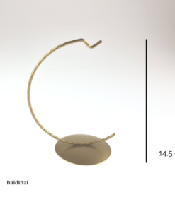 Suport metalic decorativ auriu – glob – h 14,5 cm