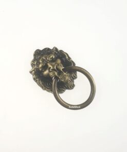 Mâner metalic decorativ - leu – pentru cutii
