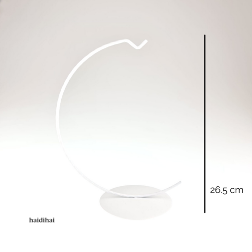 Suport metalic decorativ alb – h26.5 cm