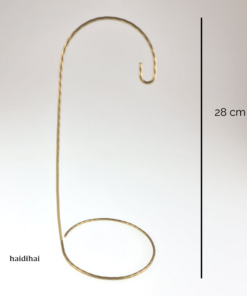 Suport metalic decorativ auriu - glob - h 28 cm