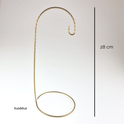 Suport metalic decorativ auriu - glob - h 28 cm