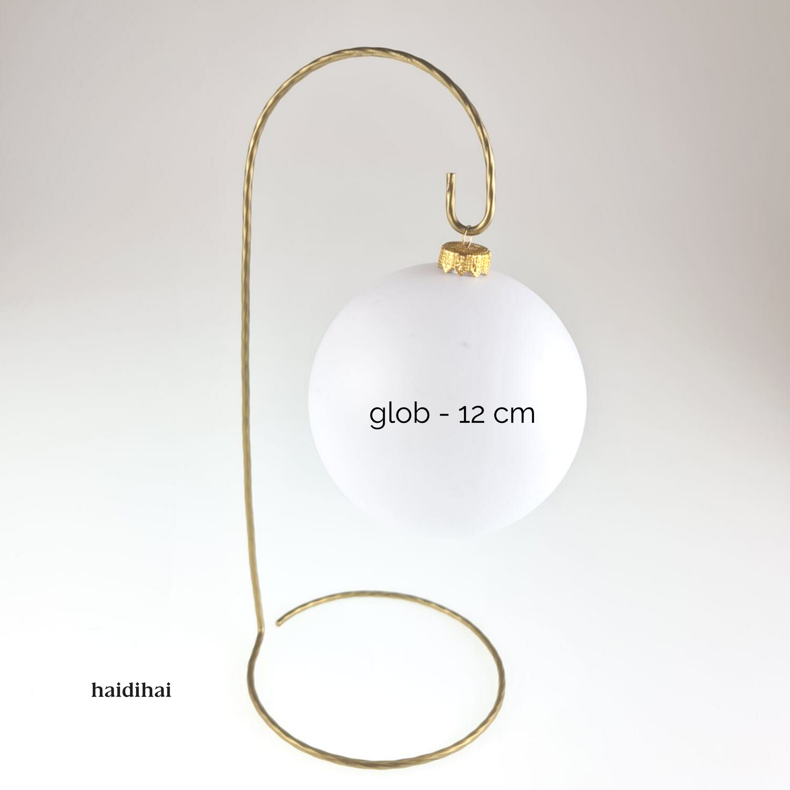 Suport metalic decorativ auriu - glob - h 28 cm 3 Suport metalic decorativ auriu - glob - h 28 cm - imagine 3
