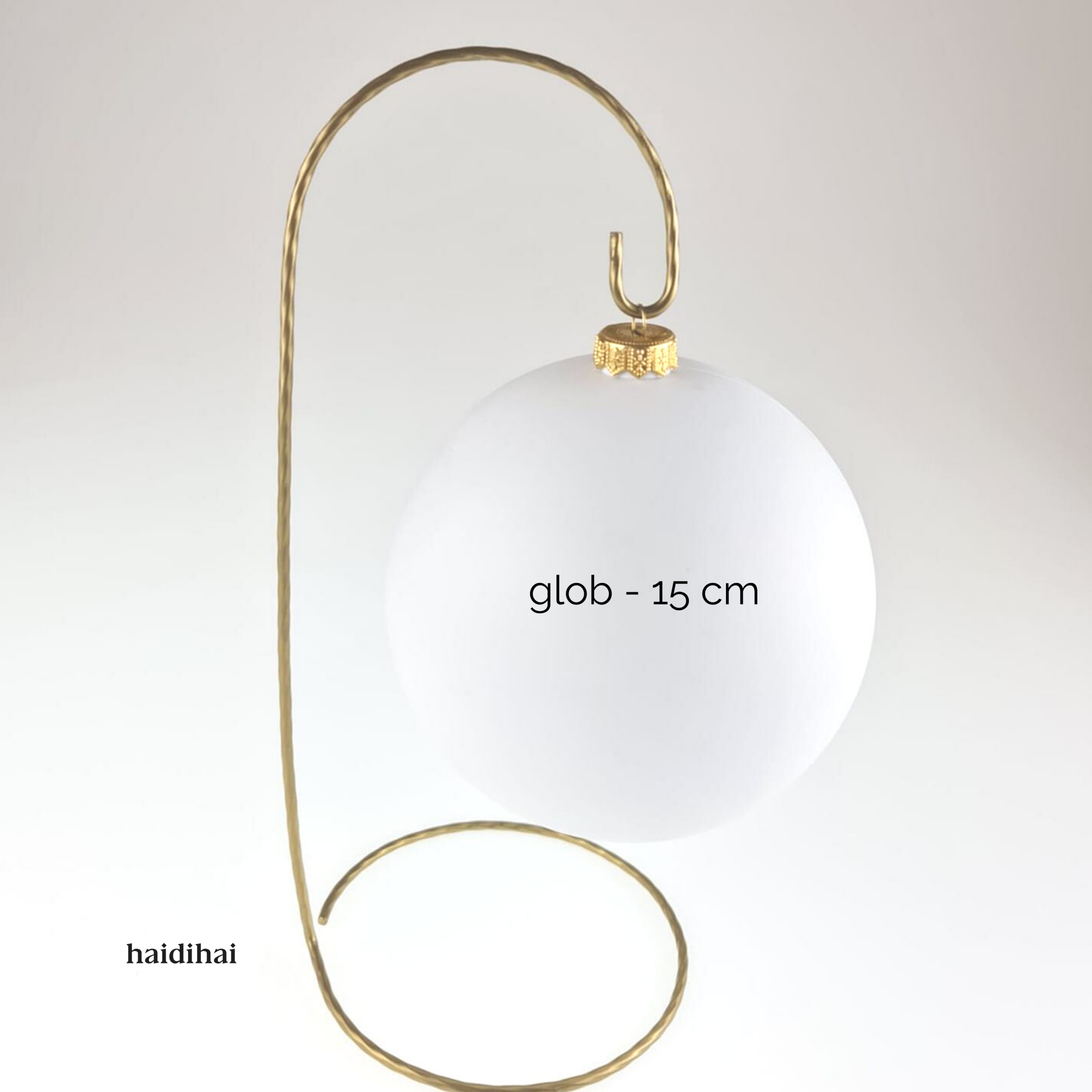 Suport metalic decorativ auriu - glob - h 28 cm 4 Suport metalic decorativ auriu - glob - h 28 cm - imagine 4