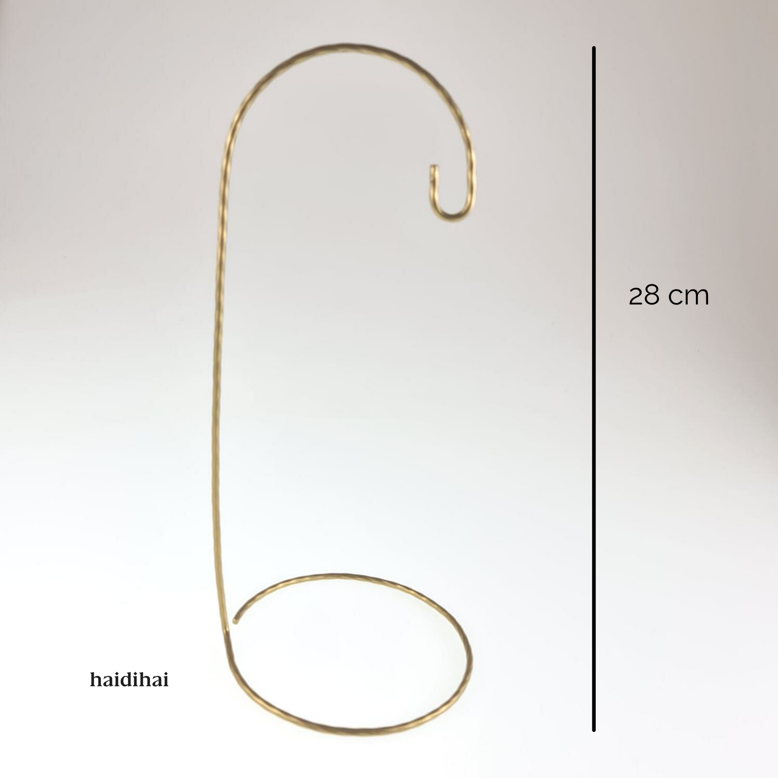 Suport metalic decorativ auriu - glob - h 28 cm 1 Suport metalic decorativ auriu - glob - h 28 cm