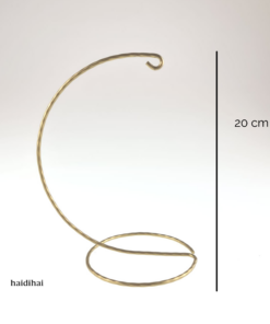 Suport metalic decorativ auriu – glob- h 20cm