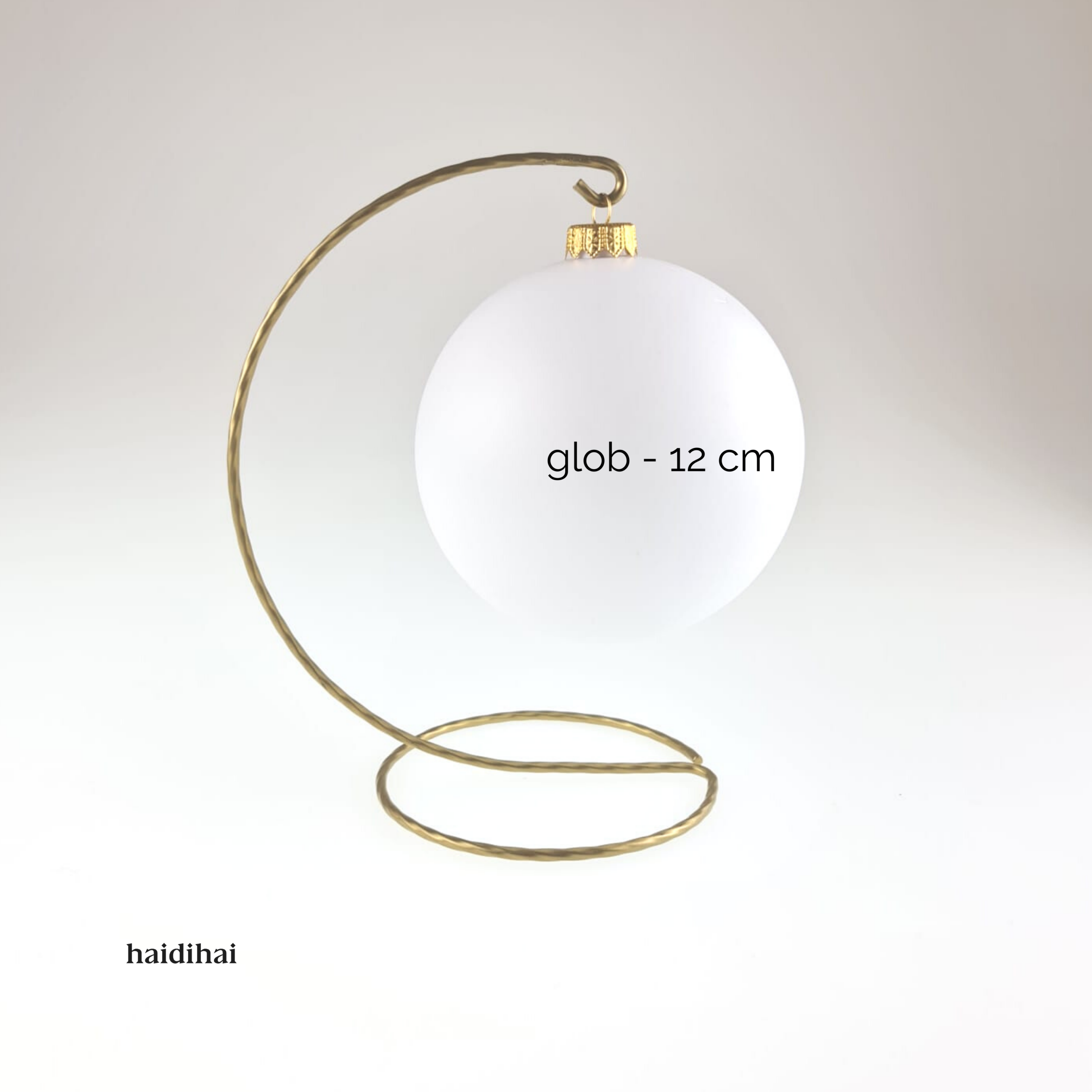 Suport metalic decorativ - auriu - glob- h20cm 3 Suport metalic decorativ - auriu - glob- h20cm - imagine 3