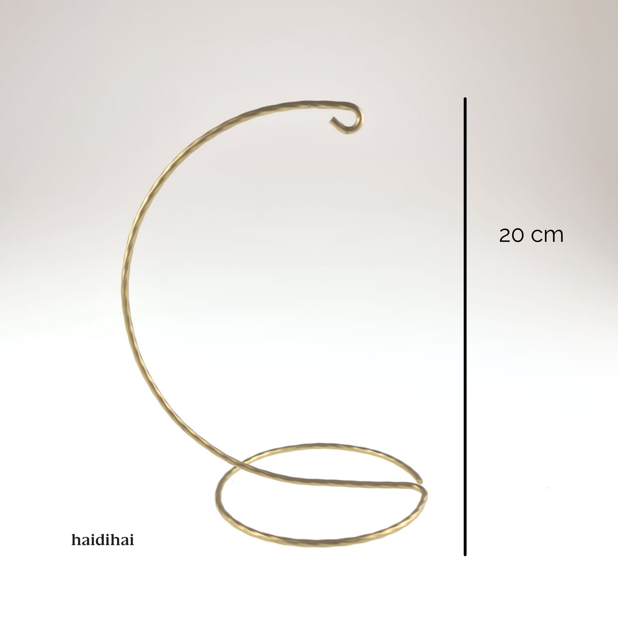 Suport metalic decorativ - auriu - glob- h20cm 1 Suport metalic decorativ auriu – glob- h 20cm