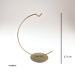 Suport metalic decorativ auriu – glob – h 17 cm