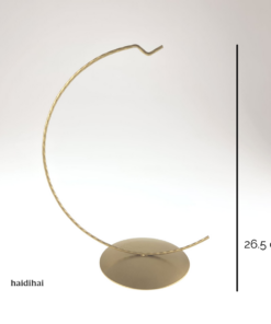 Suport metalic decorativ auriu – h26.5 cm