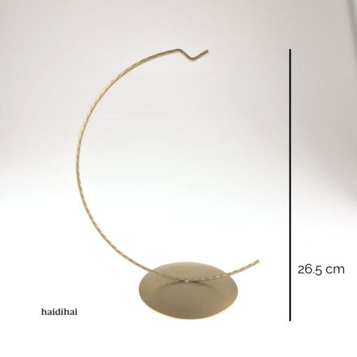 Suport metalic decorativ auriu – h26.5 cm
