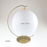 Suport metalic decorativ auriu – h26.5 cm - glob 20 cm