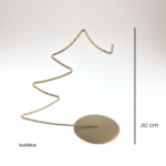 Suport metalic decorativ brad - auriu – h 20 cm