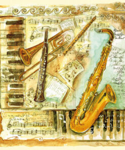 Șervețel Musical Instruments - 33×33 cm