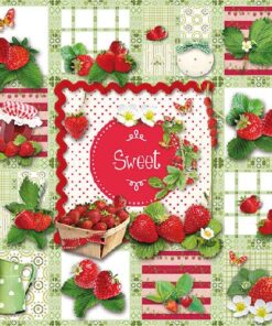 Șervețel Sweet Strawberries - 33×33 cm