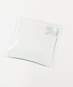Farfurie pătrată - sticlă -15x15 cm