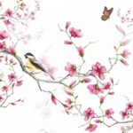 Șervețel – Bird & Blossom White – 33×33 cm Șervețel – Bird & Blossom White – 33×33 cm
