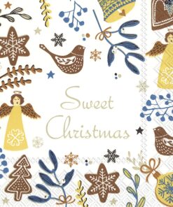 Șervețel – Sweet Christmas White – 33×33 cm