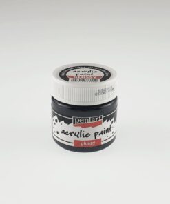 Acrilic lucios - 50 ml - Pentart - negru
