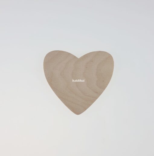 Decorațiune inimă - placaj - 11x0,5x10 cm 1