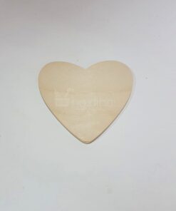 Decorațiune inimă - placaj - 11x0,5x10 cm