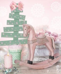 Șervețel - Rocking Horse Pink - 33x33 cm