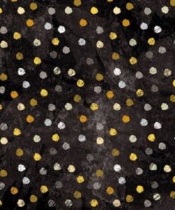 Șervețel - Swirling Dots Black - 33x33 cm